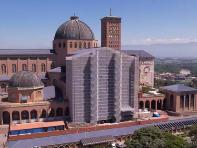 Fachada Leste do Santuário de Aparecida será entregue dia 17 de maio