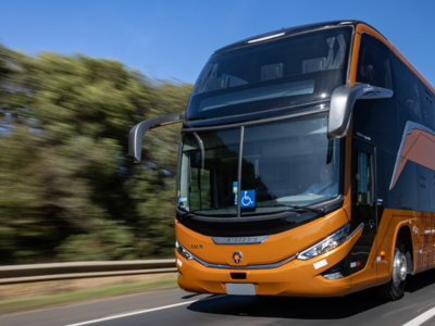 Ônibus são os preferidos para 29% dos turistas